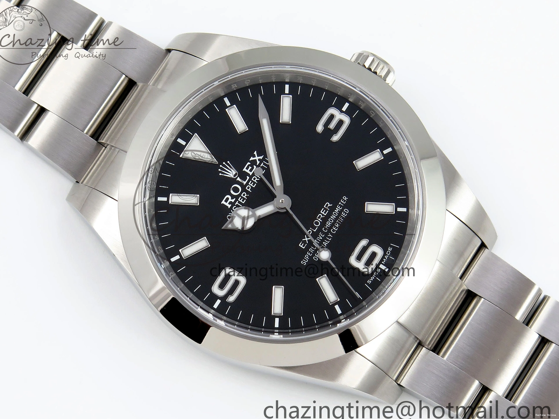 0120 Trendsetting Explorer I 214270 39mm Clean 1:1 Best Edition Black Dial on SS Bracelet VR 1738